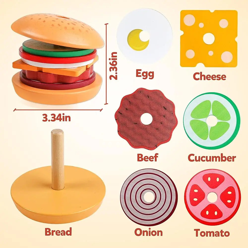 Burger Stacking Toy