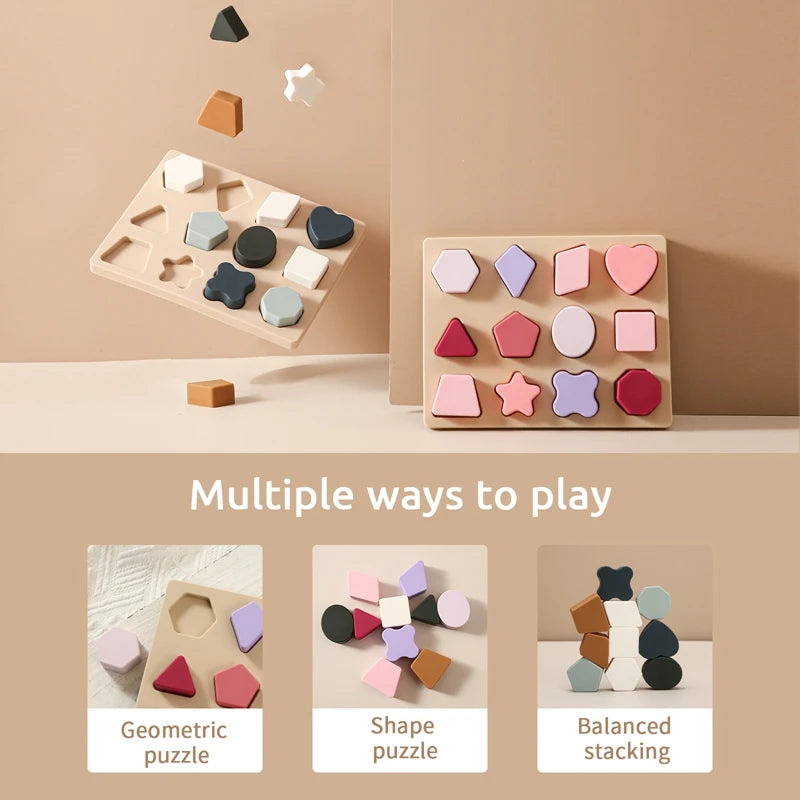 Silicone Geometric Puzzles